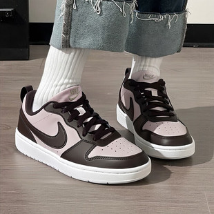 红色女鞋Nike耐克鞋子简版空军一号运动鞋秋季新款板鞋轻便旅游鞋