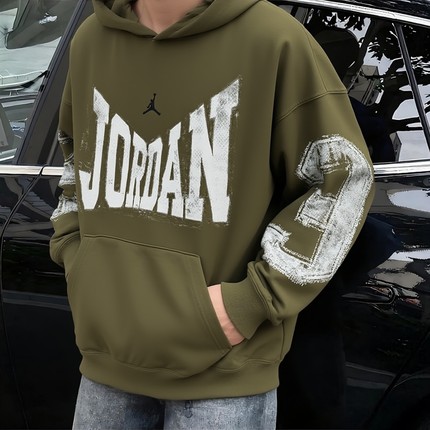 Jordan乔丹男子篮球卫衣冬季新款运动服AJ连帽外套厚款上衣HV0094