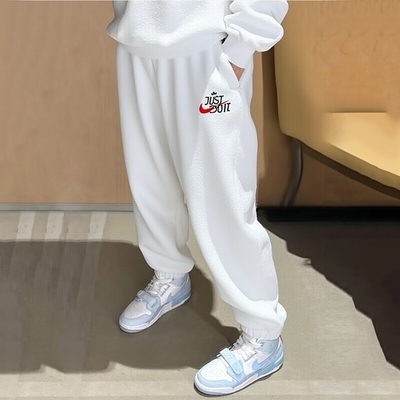 耐克跑步训练裤长裤女裤羊羔绒裤