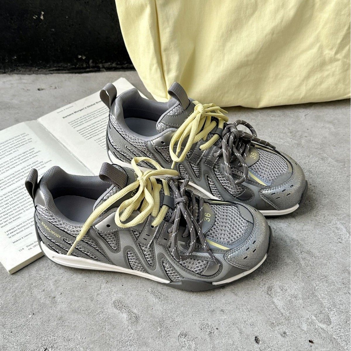 真皮平底阿甘鞋女2026春新款网面百搭透气舒适软底休闲运动德训鞋,女鞋,时尚休闲鞋,淘宝优惠券,粉丝福利购,淘宝优惠卷