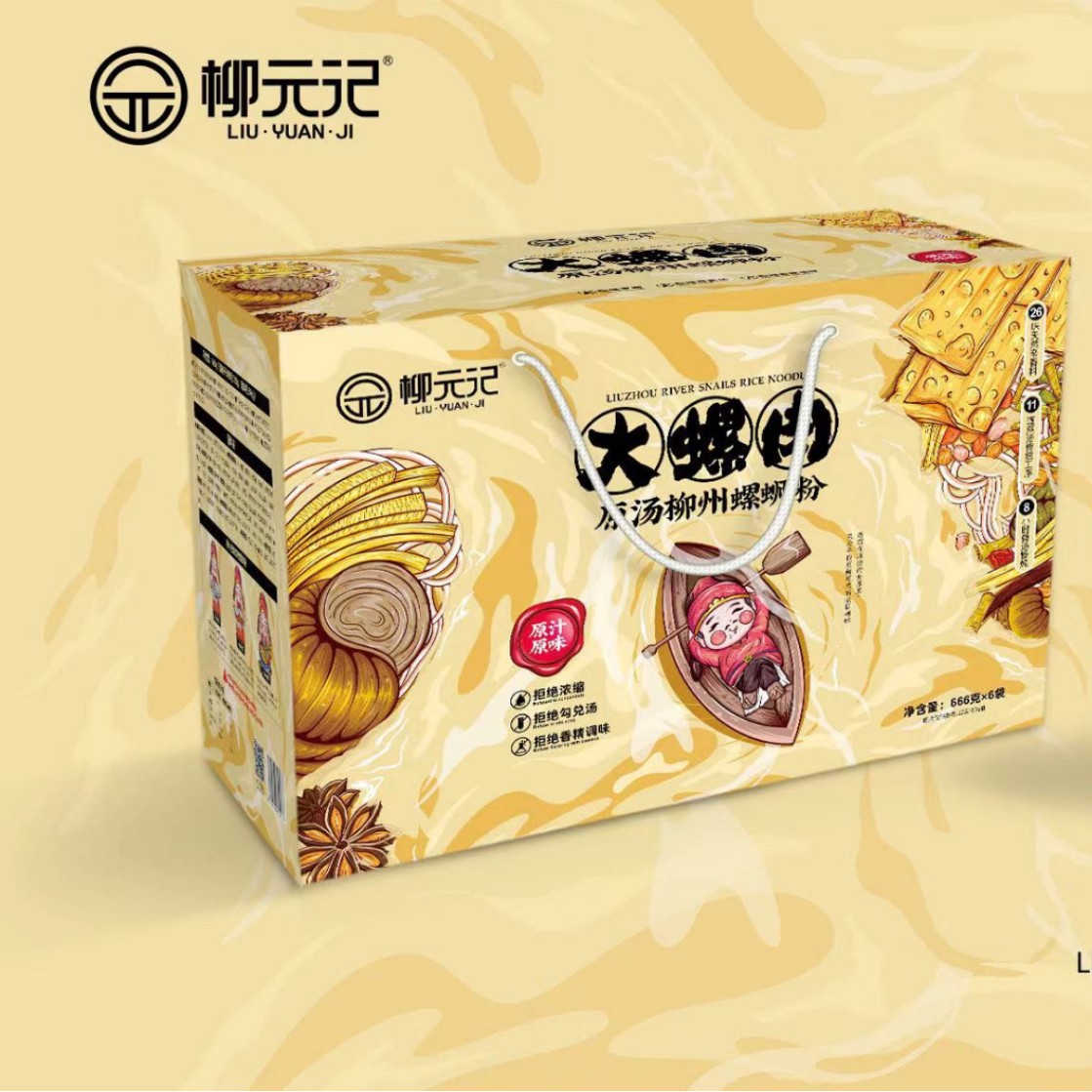 柳元记原汤螺蛳粉666g*6
