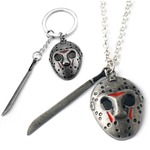 黑色星期五杰森面具项链剑挂件