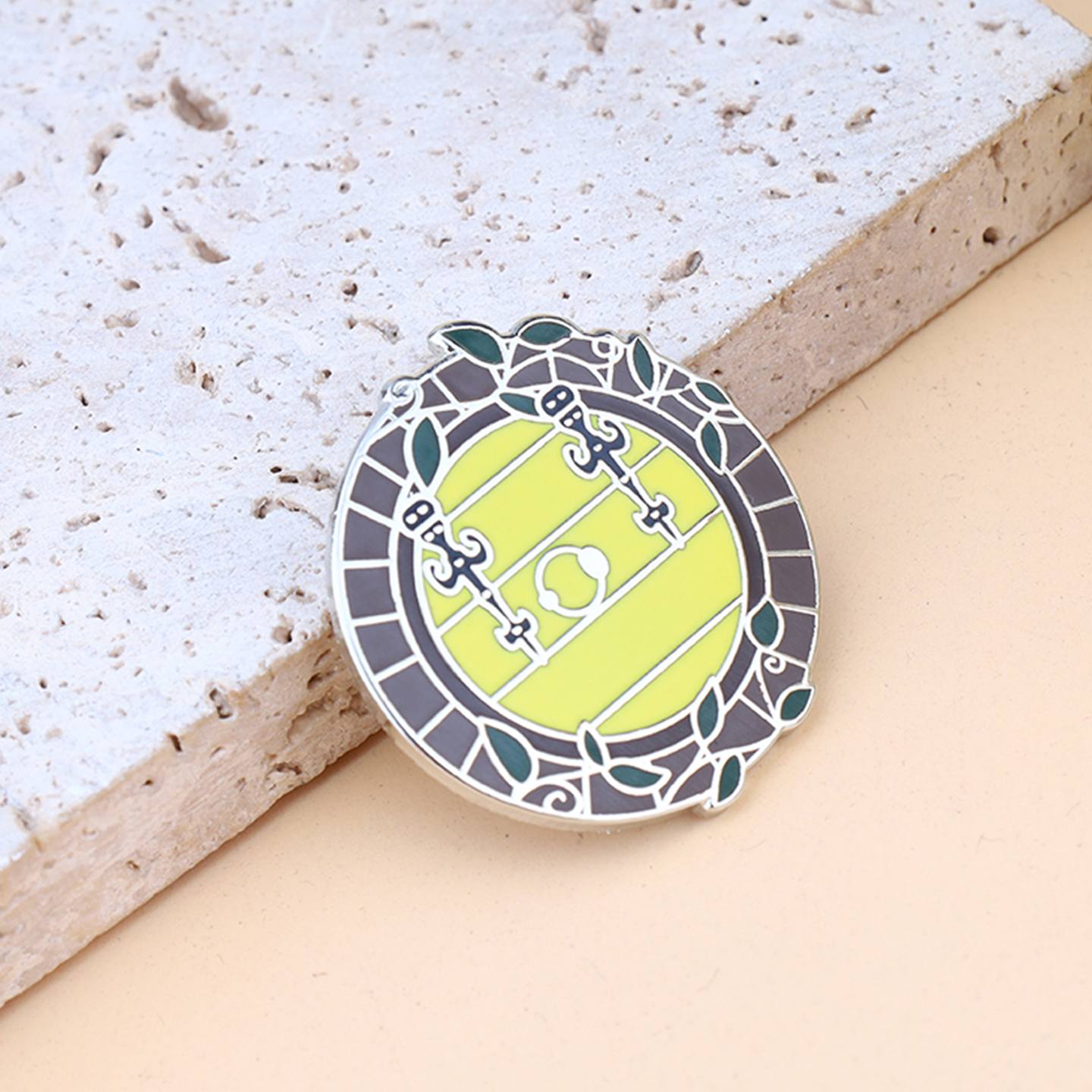 魔戒房子梦幻圆形门圆形树叶徽章