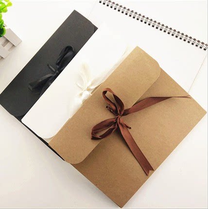 A5牛皮纸明信片盒封套丝巾盒服装袋丝袜盒礼品袋包装袋礼品袋