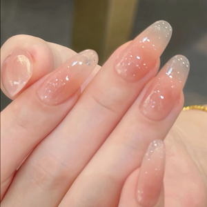 纯手工穿戴甲纯欲冰透猫眼美甲