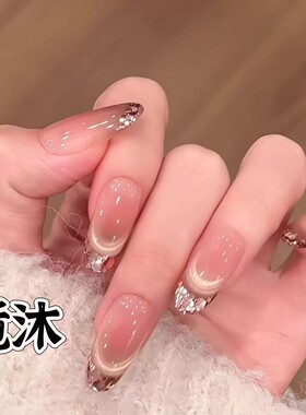 【流光】手工定制美甲拆卸穿戴甲显白气质四季流行-高定设计师