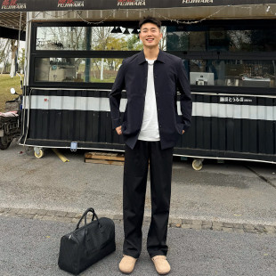 190高个子穿搭春夏休闲宽松阔腿西裤男士垂感百搭加长裤子潮薄款