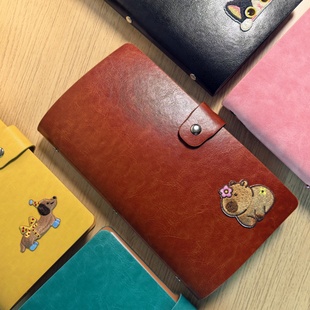 防盗刷存折卡一体包定期存单收纳本票据银行存单收集册存单夹