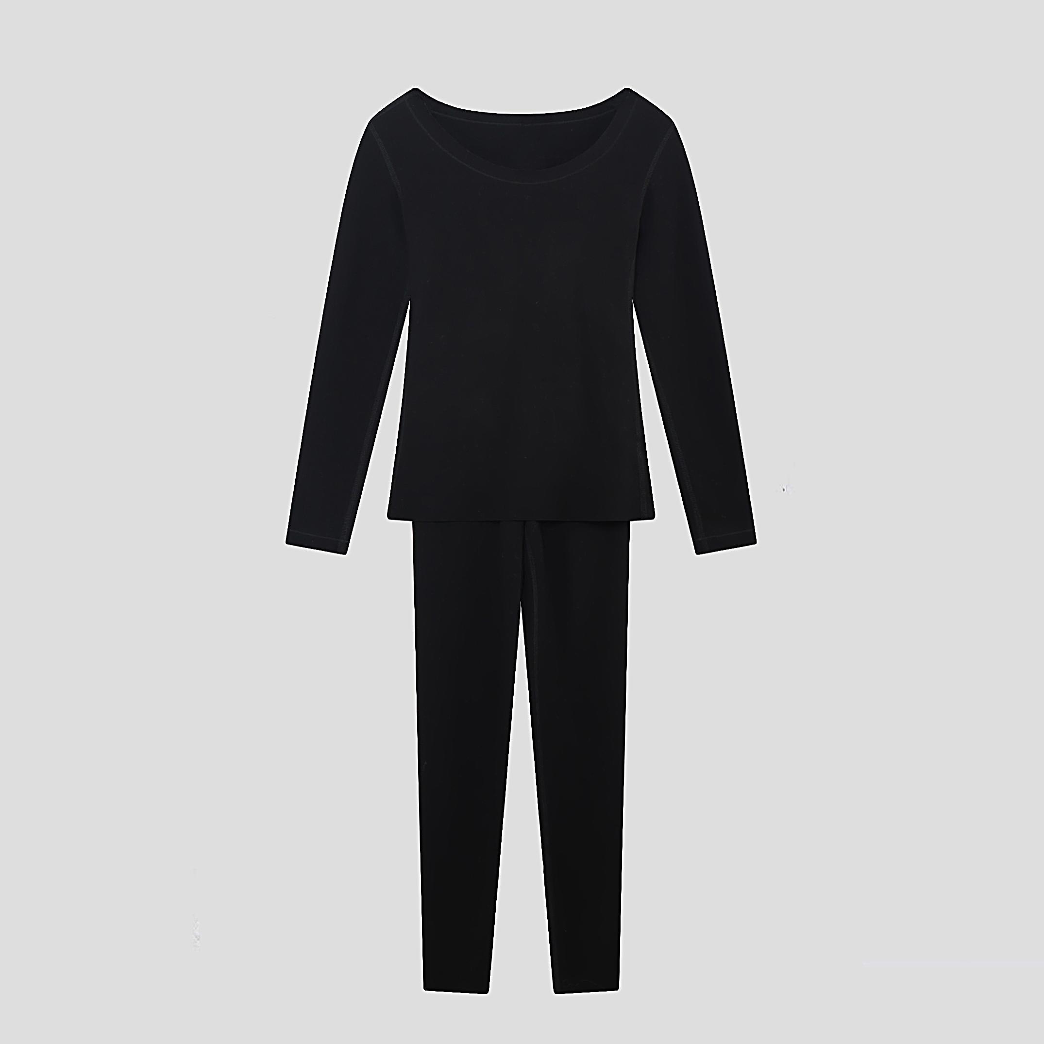 现货~双面绒自发热拜耳德绒×山羊绒×燕窝蛋白~软糯亲肤内衣套装