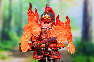 第三方 人仔工厂 三国系列 江东猛虎-孙坚 拼插积木 人仔玩具