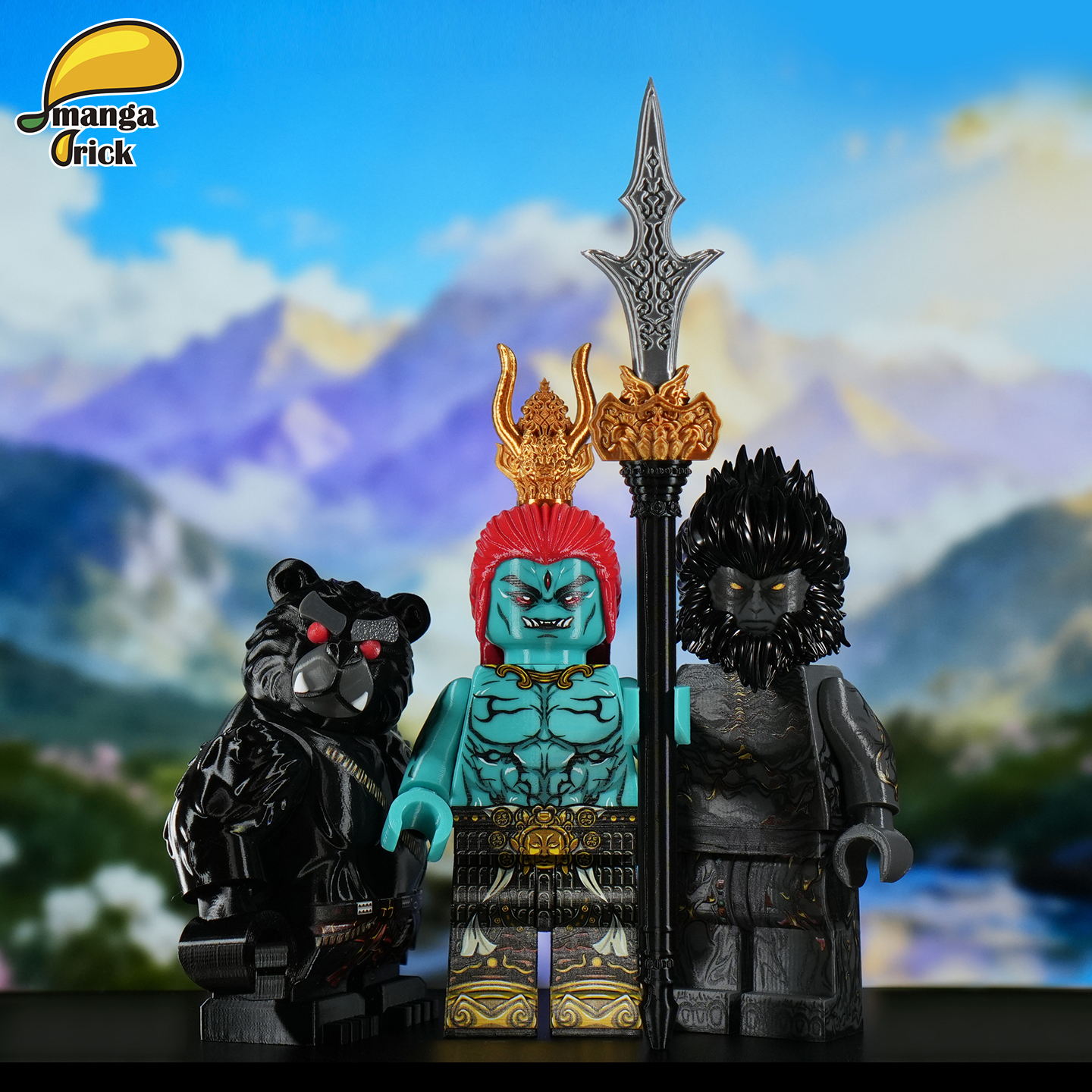 【全开模巨型人仔】芒果乐宜乐第三方 黑悟空 杨戬 金佛 黑熊精