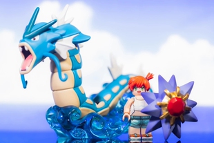 第三方 人仔工厂 宝可梦系列 小霞 暴鲤龙 拼插积木 玩具 手办