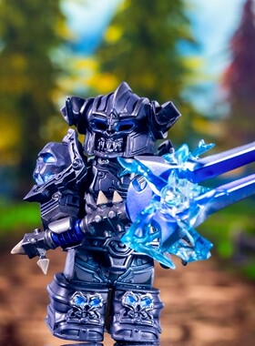 第三方 人仔工厂 WOW系列 T3战士套+逐风者的祝福之剑 积木 玩具