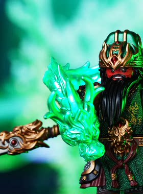 第三方 人仔工厂 三国系列 武圣—关羽 拼插积木 人仔玩具