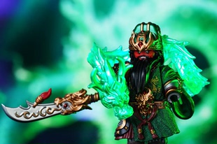 第三方 人仔工厂 三国系列 武圣—关羽 拼插积木 人仔玩具