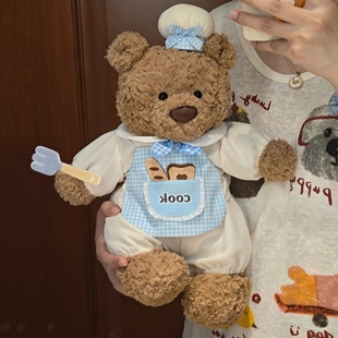 jellycat巴塞罗熊娃衣烘焙工坊小厨师衣服巴塞罗那熊巴猪婴儿服