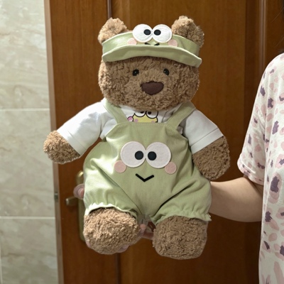jellycat巴塞罗熊小青蛙背带裤