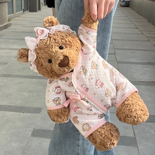 巴塞罗熊衣服婴儿棉服36cm47cm手作娃衣jellycat粉色mikko睡衣