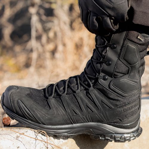Salomon萨洛蒙战术靴XA Forces GTX防水EN高帮户外登山防滑徒步鞋