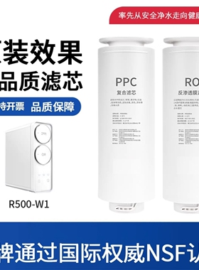 适配苏宁极物小Biu净水器机R500-W1通用PPC复合RO反渗透膜滤芯