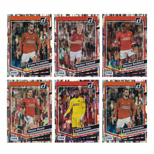 球星卡 曼联队 瀑布折2023-24 donruss 霍伊伦 B费 拉什福德 芒特