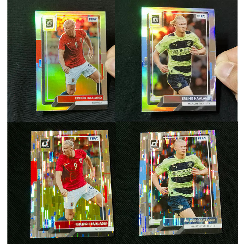 球星卡 哈兰德 瀑布折 银折 2022-23 donruss optic 挪威 曼城