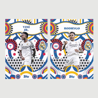球星卡 维尼修斯 罗德里戈 风采特卡 2025 Topps 皇马队盒