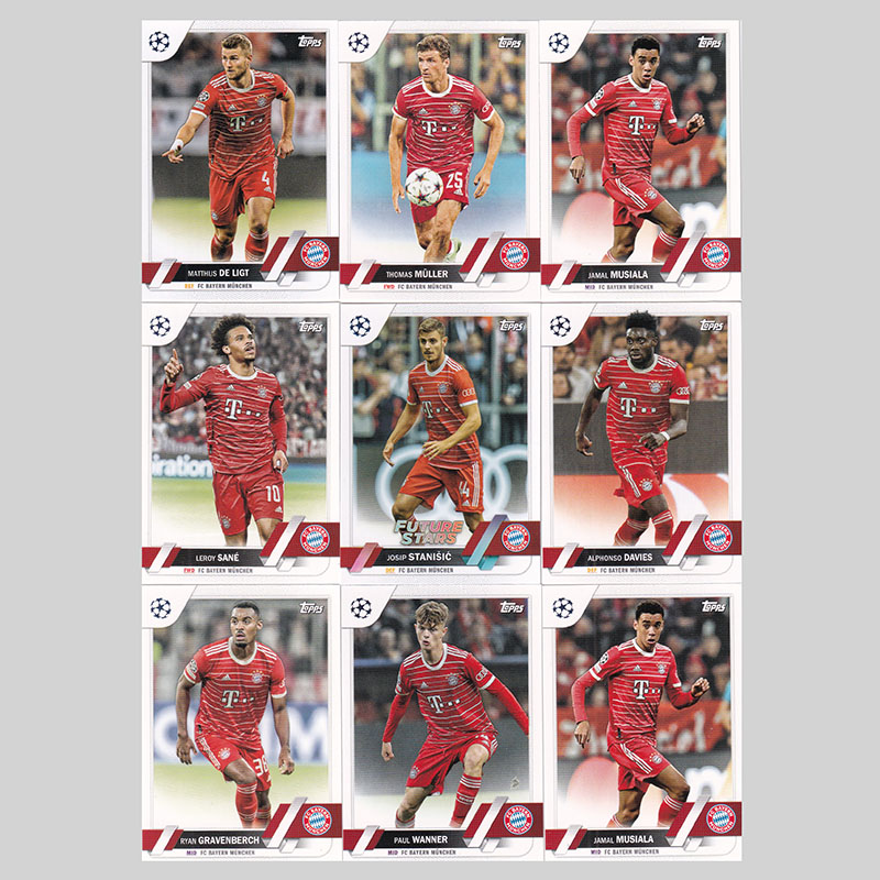球星卡 拜仁 2022-23 Topps UCC欧战 穆夏拉 穆勒 德利赫特