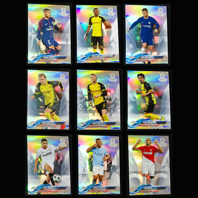 球星卡 2017-18 topps chrome元年 欧冠 银折 罗伊斯 阿扎尔 格策