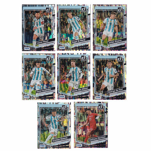 球星卡 阿根廷 瀑布折 2023-24 donruss 梅西 恩佐 阿尔瓦雷斯