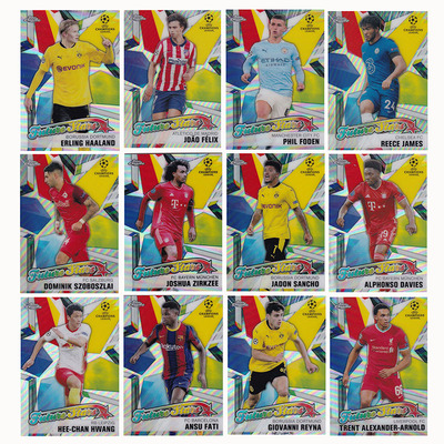 球星卡 银折 未来之星2020-21 topps哈兰德 阿诺德 福登 菲利克斯