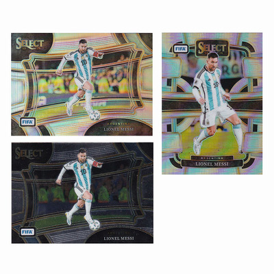 球星卡 梅西 银折 2023-24 select FIFA 三级 阿根廷队长