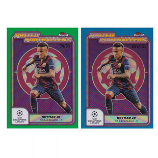 绿折 典范球员 2025 球星卡 finest 99编 Topps 巴塞罗那 内马尔