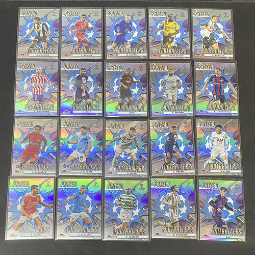 球星卡 典范球员 2022-23 topps finest 哈兰德 姆巴佩 C罗 梅西