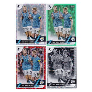 双人 德布劳内 99编 新春白玉折2022 topps曼城 球星卡 哈兰德