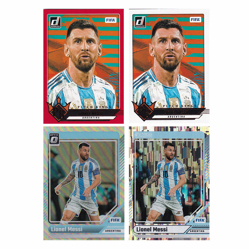 球星卡 梅西 油画 瀑布折 2024-25 donruss optic 银折 阿根廷