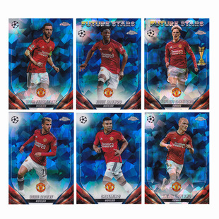 球星卡 曼联 蓝碎冰折 2023-24 Topps 加纳乔 梅努 B费 霍伊伦德