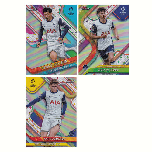 球星卡 孙兴慜 穆尔摩尔 格雷 银折 新秀 2025 topps finest 热刺