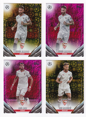 球星卡 金球粉折 2023-24 Topps UCC 塞维利亚 拉莫斯 拉基蒂奇