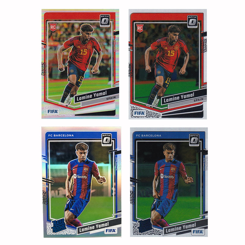 球星卡 亚马尔 RC新秀 银折 2023-24 donruss optic 西班牙 巴萨