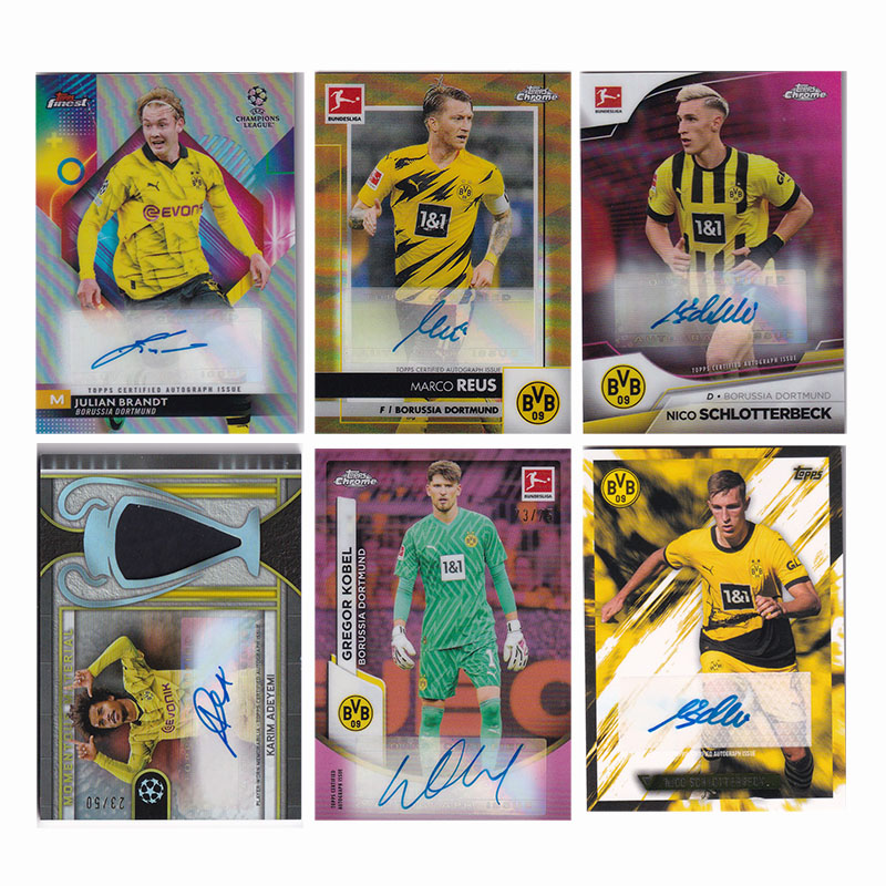 球星卡 签字 2023-24 Topps多特蒙德 罗伊斯 施洛特贝克 阿德耶米