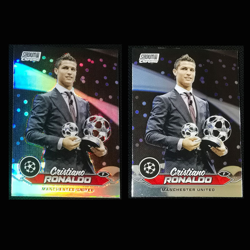 球星卡 C罗 银折 2023-24 Topps chrome 欧冠竞技场 曼联 获奖图片