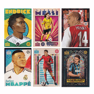 球星卡 漫画艺术 2023-24 Topps DECO 梅西 恩德里克 姆巴佩 伊布