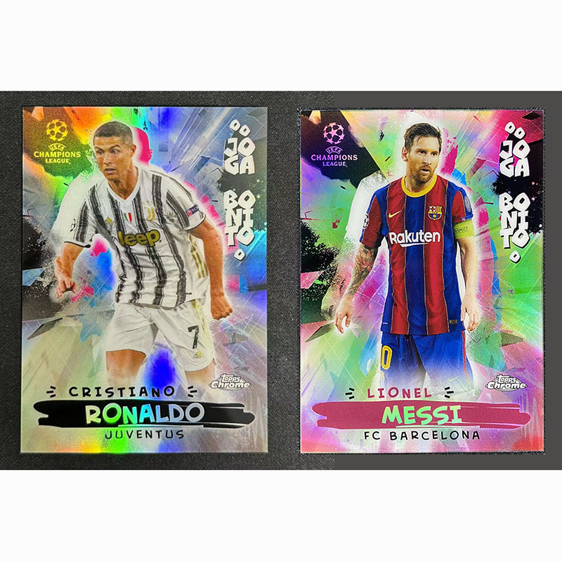 球星卡 美丽足球 2020-21 Topps chrome 欧冠 梅西 C罗 巴萨 尤文