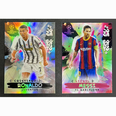球星卡 美丽足球 2020-21 Topps chrome 欧冠 梅西 C罗 巴萨 尤文