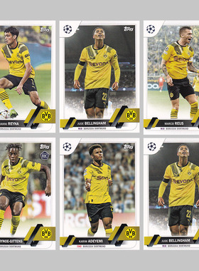 球星卡 多特蒙德 2022-23 topps UCC 罗伊斯 贝林厄姆 吉滕斯