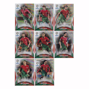 球星卡 葡萄牙 银折 2024欧洲杯 Topps 莱奥 C罗 B费 贝尔纳多