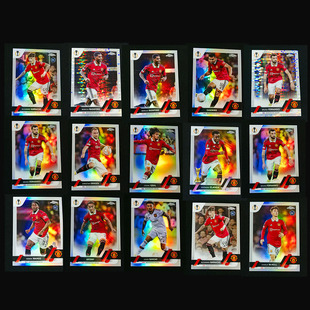 球星卡2022-23 topps chrome银折 曼联 B费 拉什福德 加纳乔 桑乔