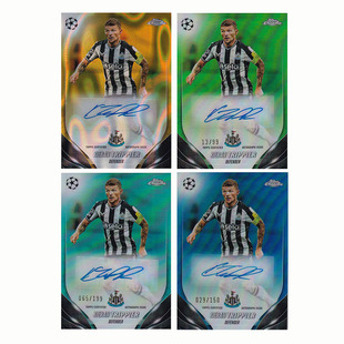球星卡 特里皮尔 签字99编 金熔岩折 2023-24 Topps 纽卡斯尔联