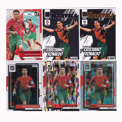 球星卡 C罗 2022-23 PANINI DONRUSS油画 瀑布折 漫威特卡 葡萄牙
